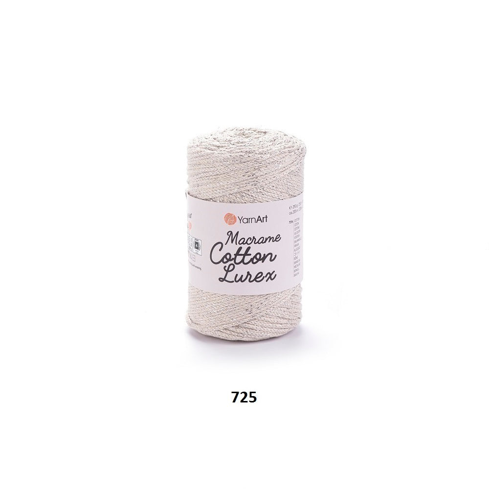 Yarn Macrame Cotton Lurex YarnArt