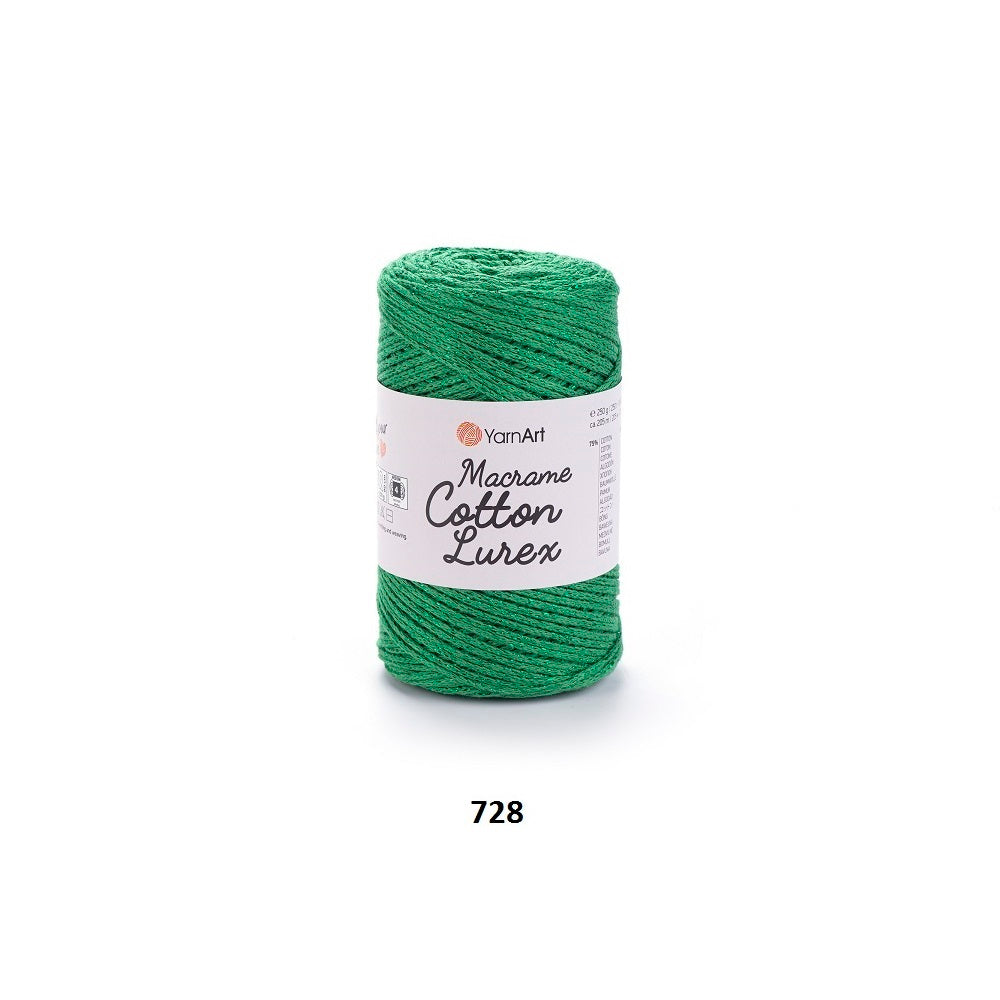 Yarn Macrame Cotton Lurex YarnArt