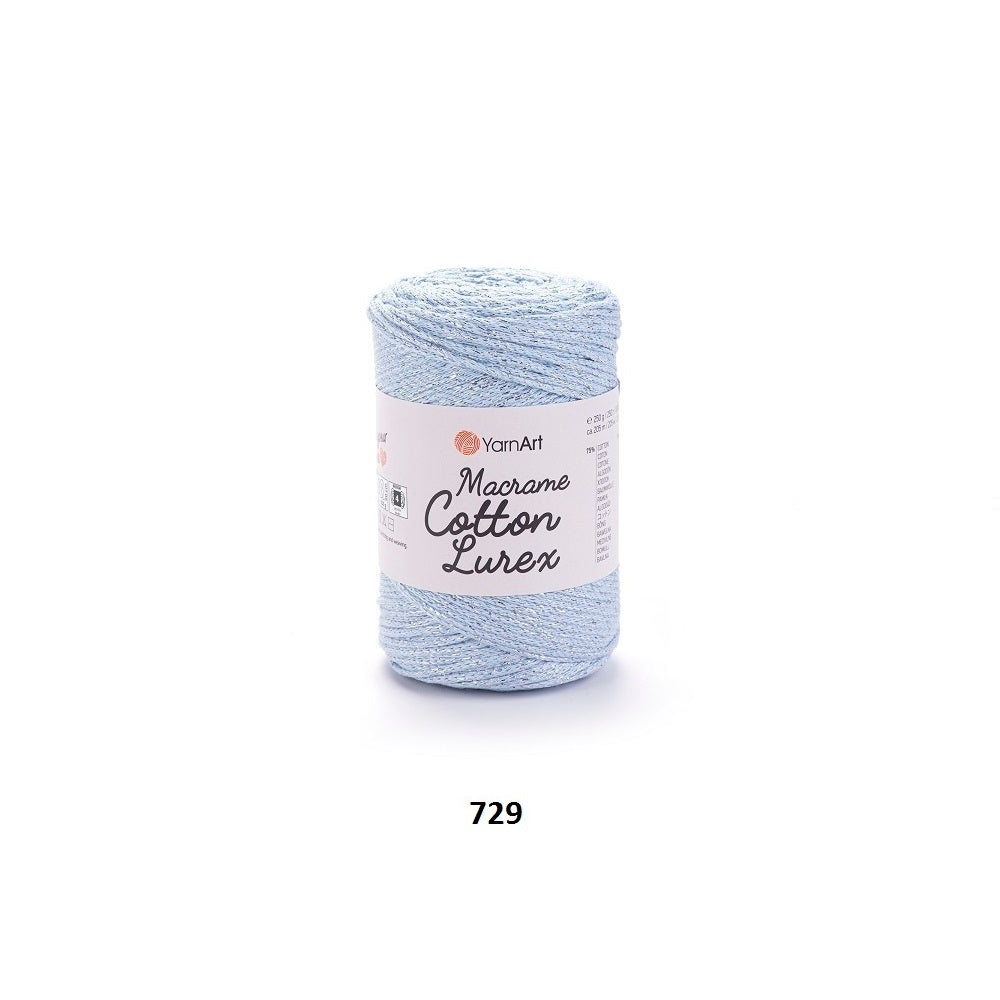 Yarn Macrame Cotton Lurex YarnArt