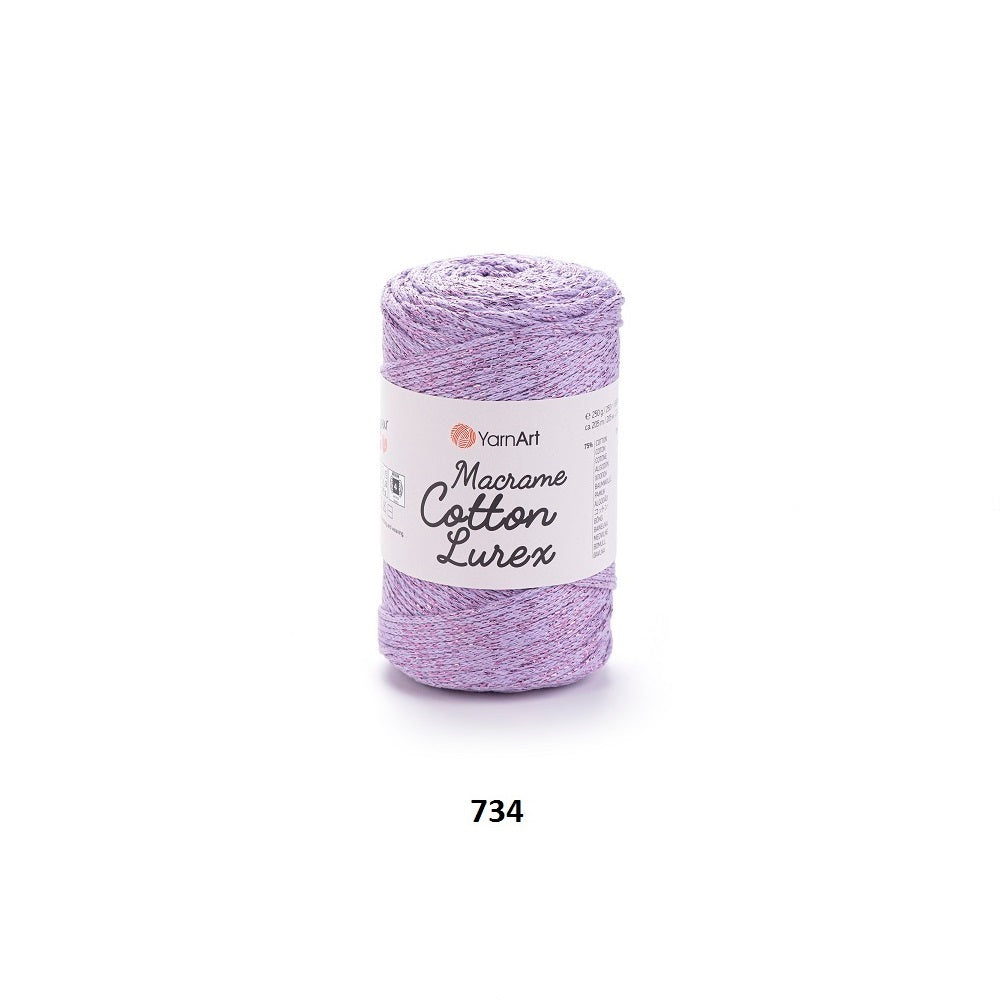 Yarn Macrame Cotton Lurex YarnArt