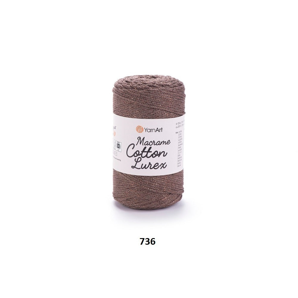 Yarn Macrame Cotton Lurex YarnArt