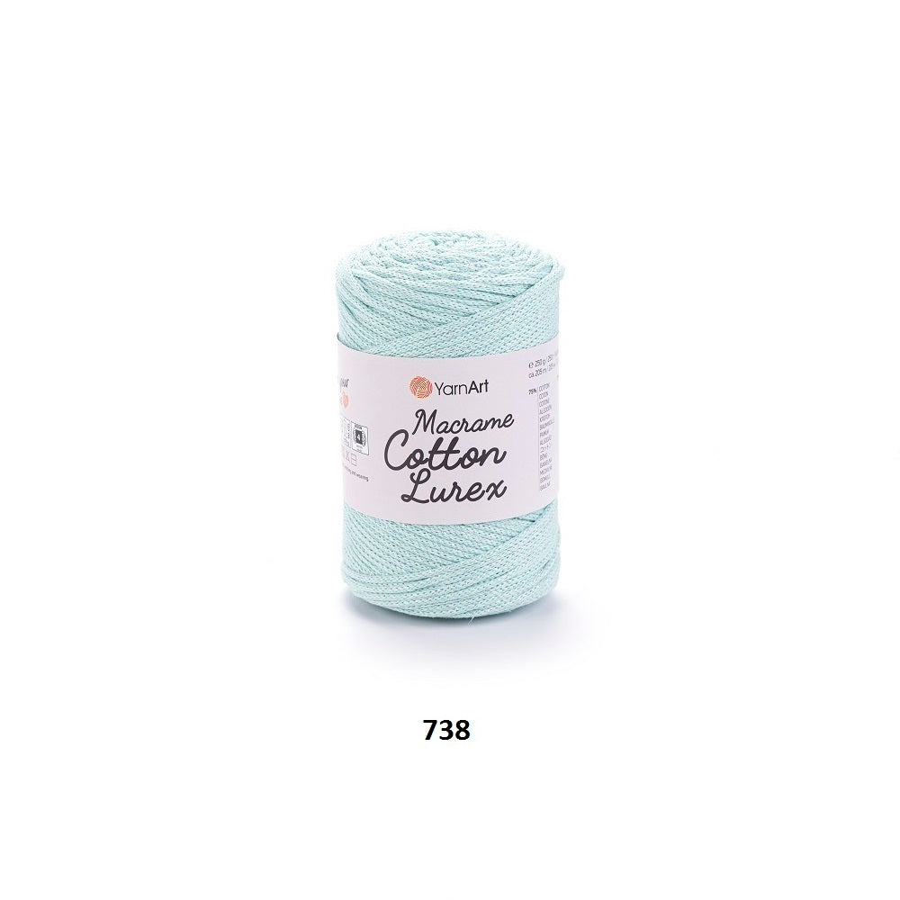 Yarn Macrame Cotton Lurex YarnArt