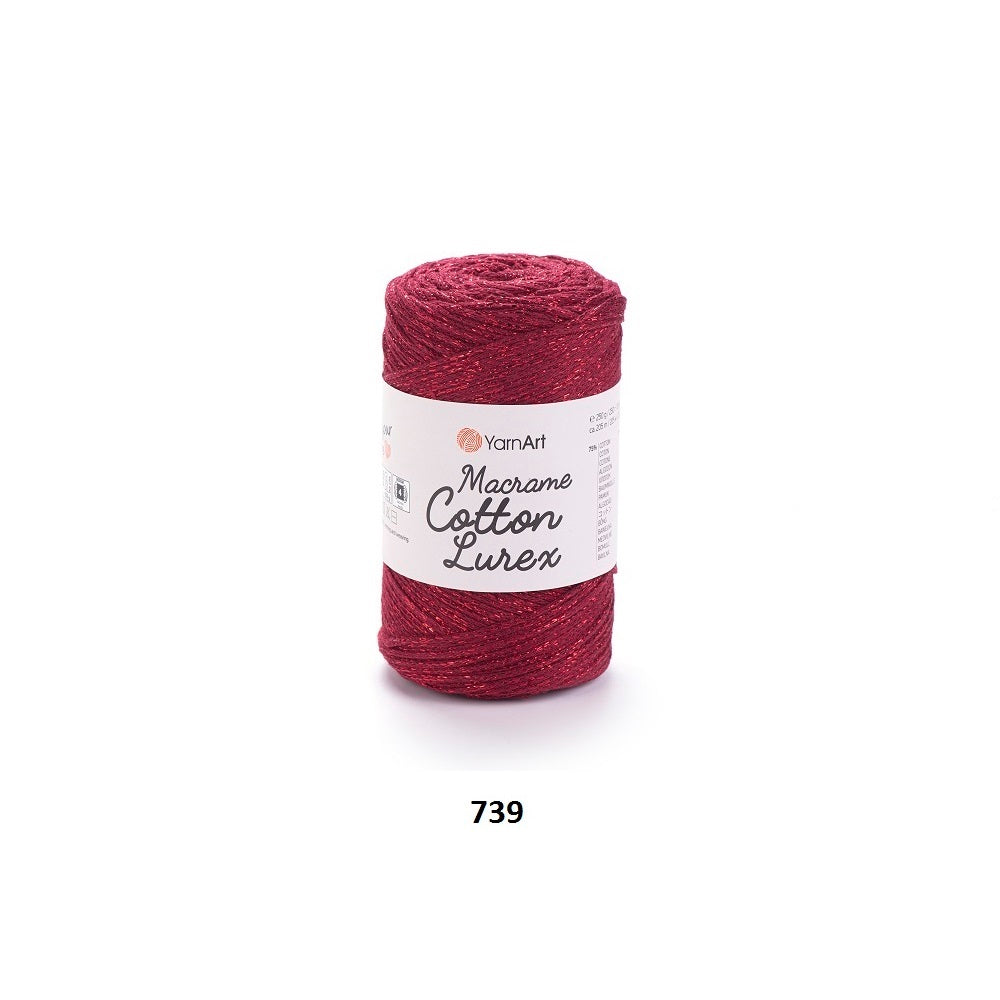 Yarn Macrame Cotton Lurex YarnArt