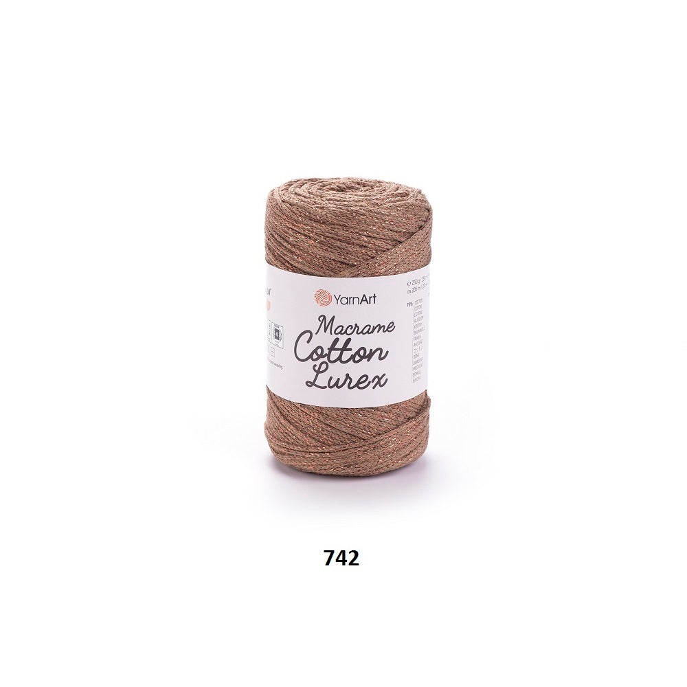Yarn Macrame Cotton Lurex YarnArt
