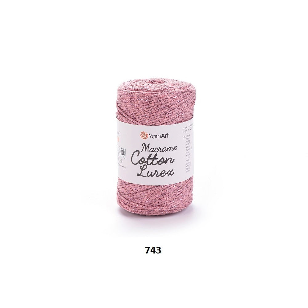 Yarn Macrame Cotton Lurex YarnArt