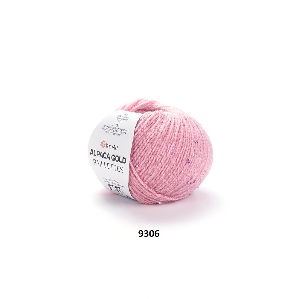 Yarn Alpaca Gold Paillettes YarnArt