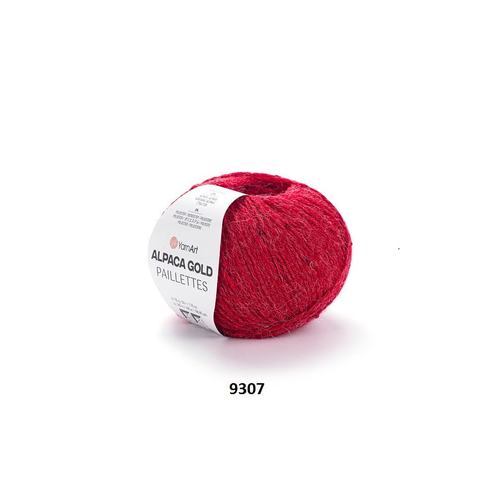 Yarn Alpaca Gold Paillettes YarnArt