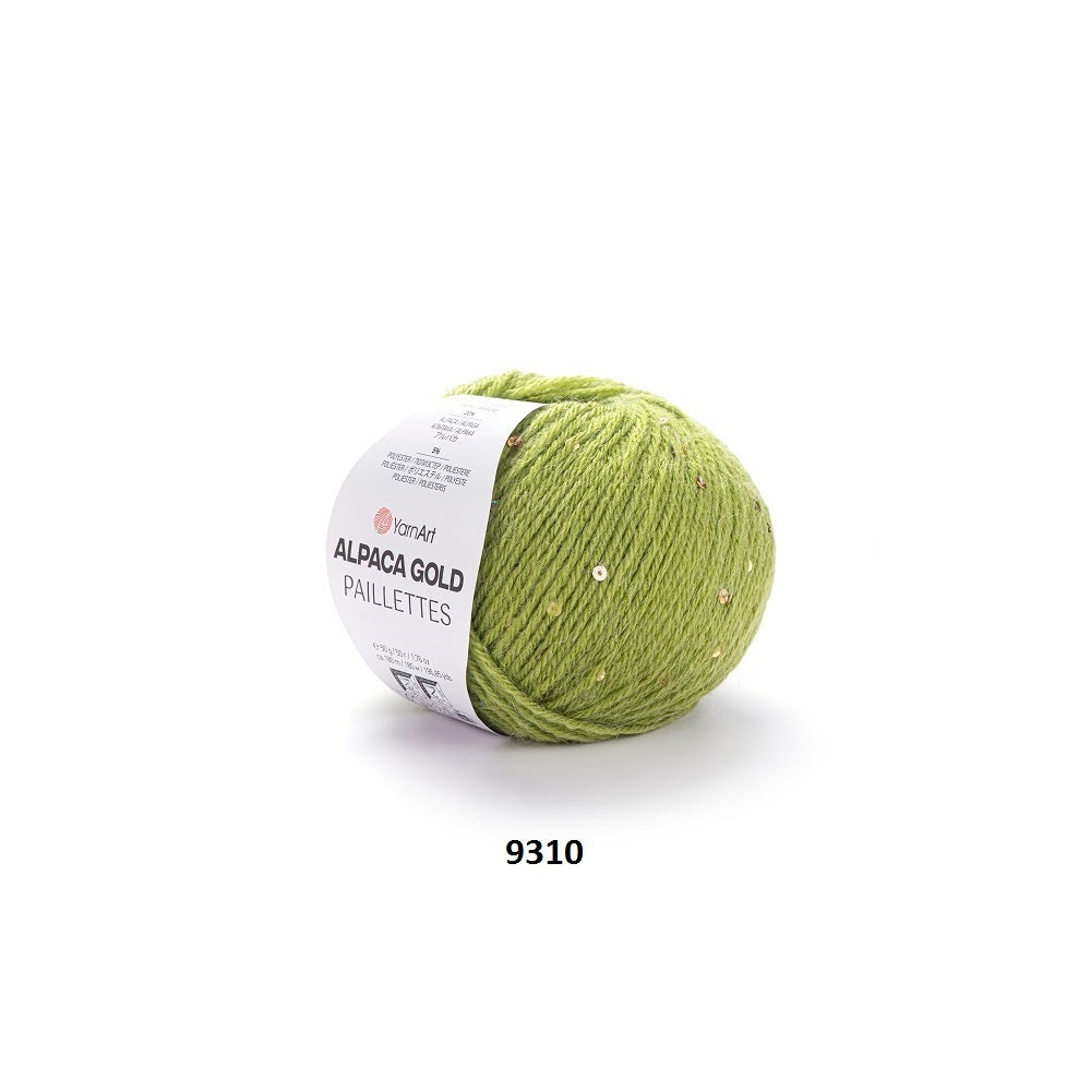 Yarn Alpaca Gold Paillettes YarnArt
