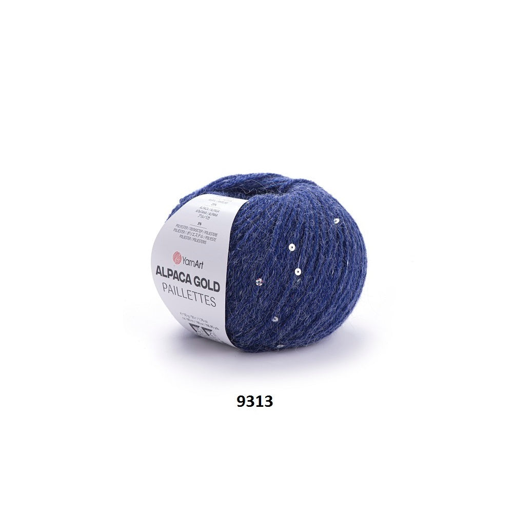 Yarn Alpaca Gold Paillettes YarnArt