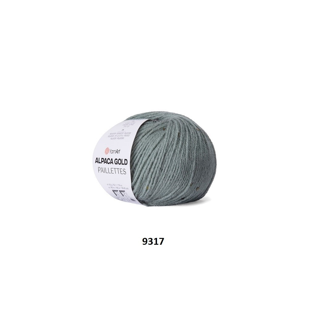 Yarn Alpaca Gold Paillettes YarnArt