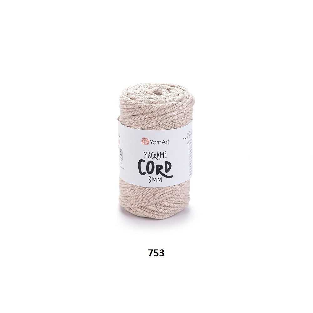 Yarn Macrame Cord 3mm YarnArt