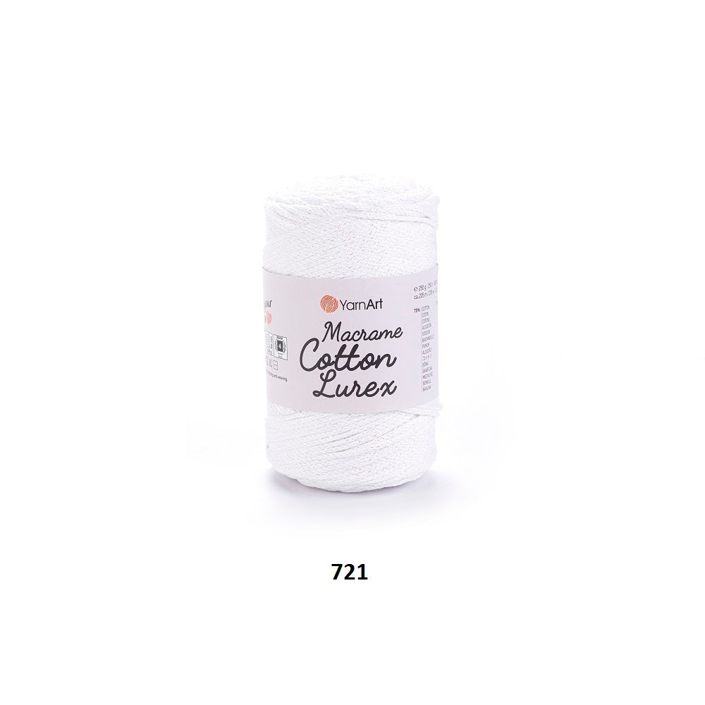 Yarn Macrame Cotton Lurex YarnArt