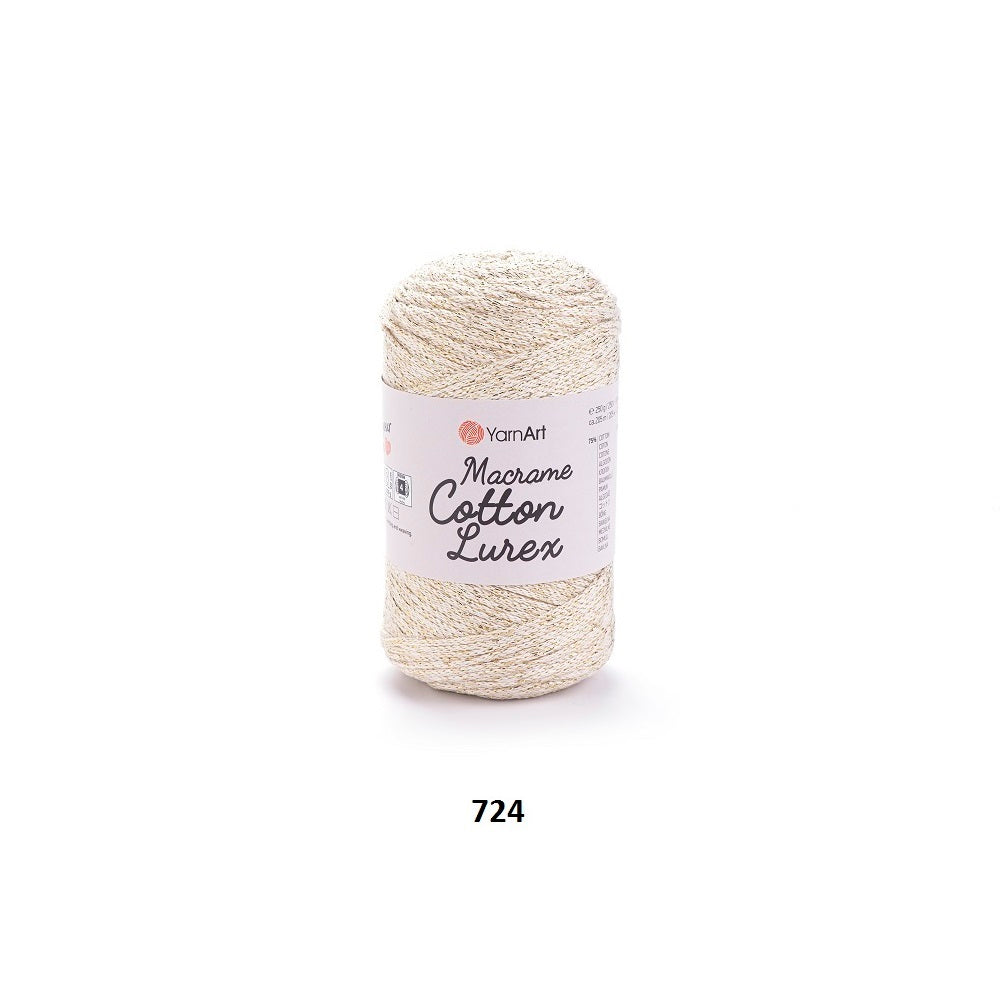 Yarn Macrame Cotton Lurex YarnArt