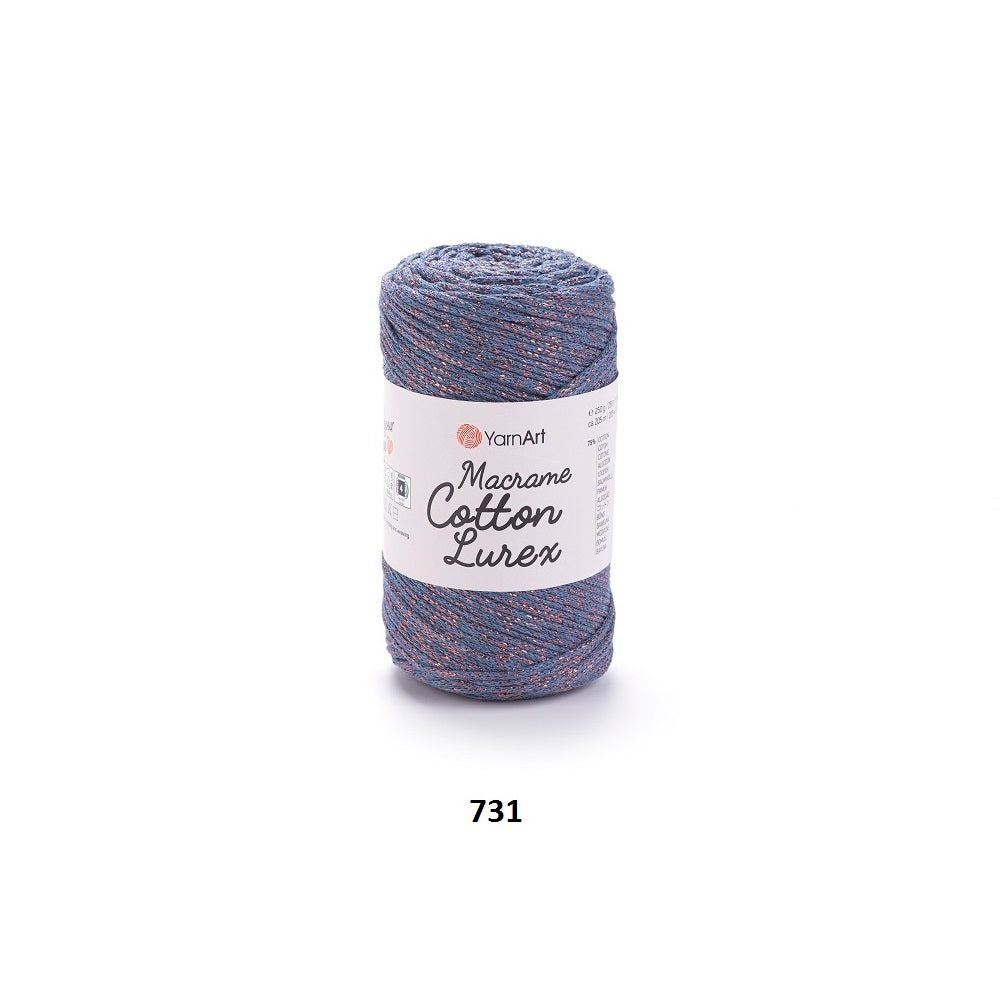 Yarn Macrame Cotton Lurex YarnArt