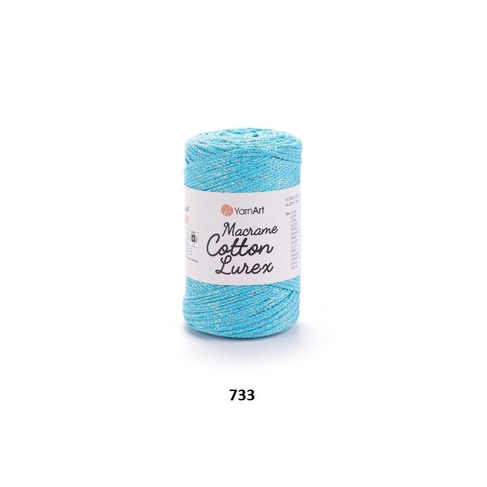 Yarn Macrame Cotton Lurex YarnArt