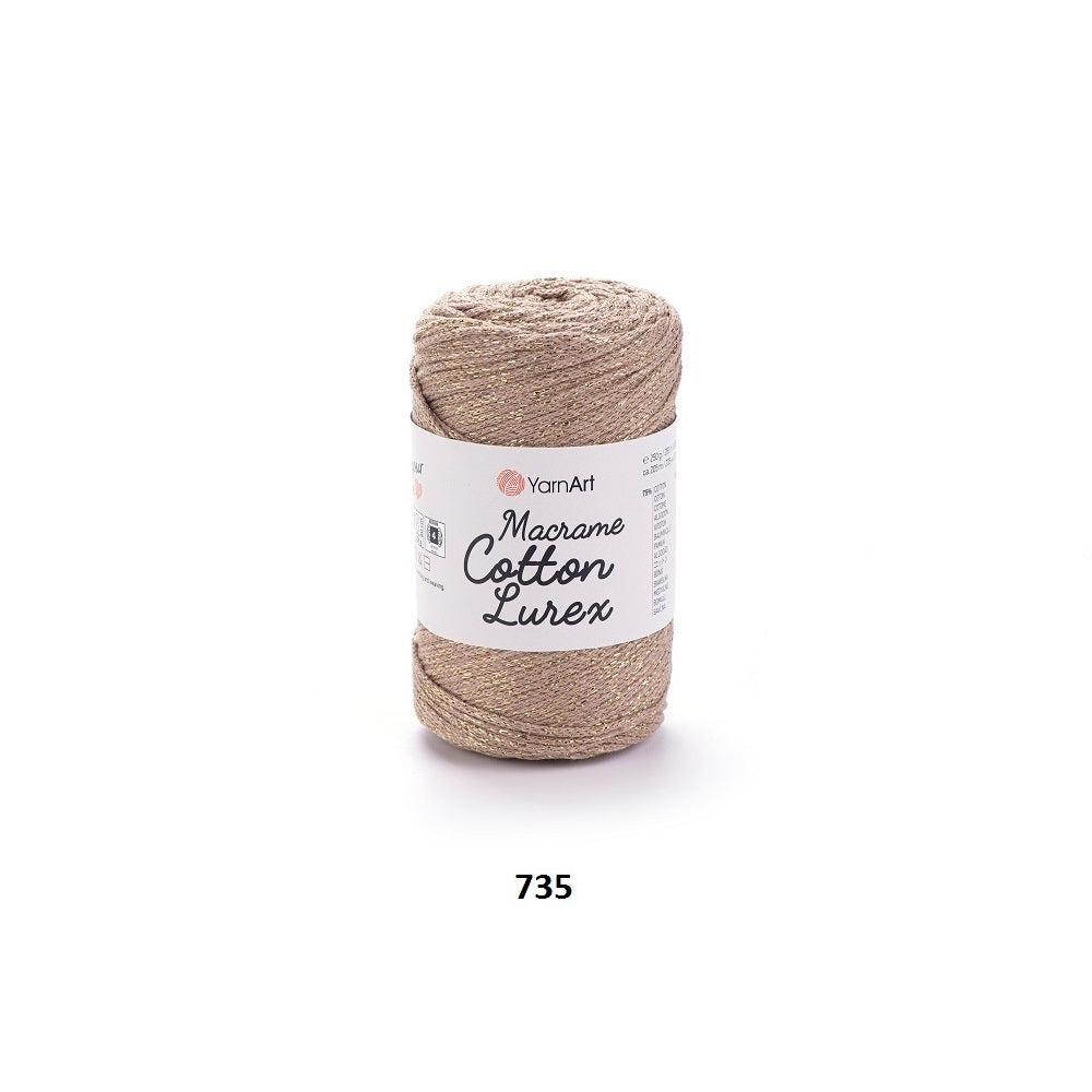 Yarn Macrame Cotton Lurex YarnArt
