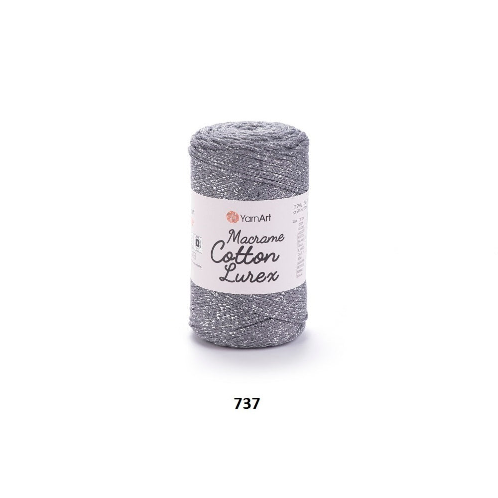 Yarn Macrame Cotton Lurex YarnArt