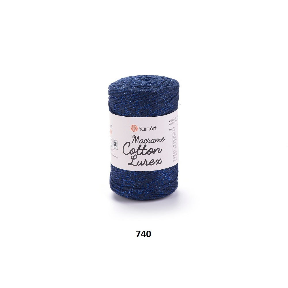 Yarn Macrame Cotton Lurex YarnArt