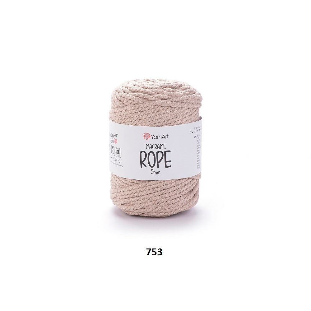 Yarn Macrame Rope 5 mm YarnArt