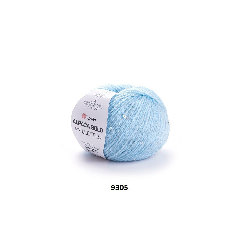 Yarn Alpaca Gold Paillettes YarnArt
