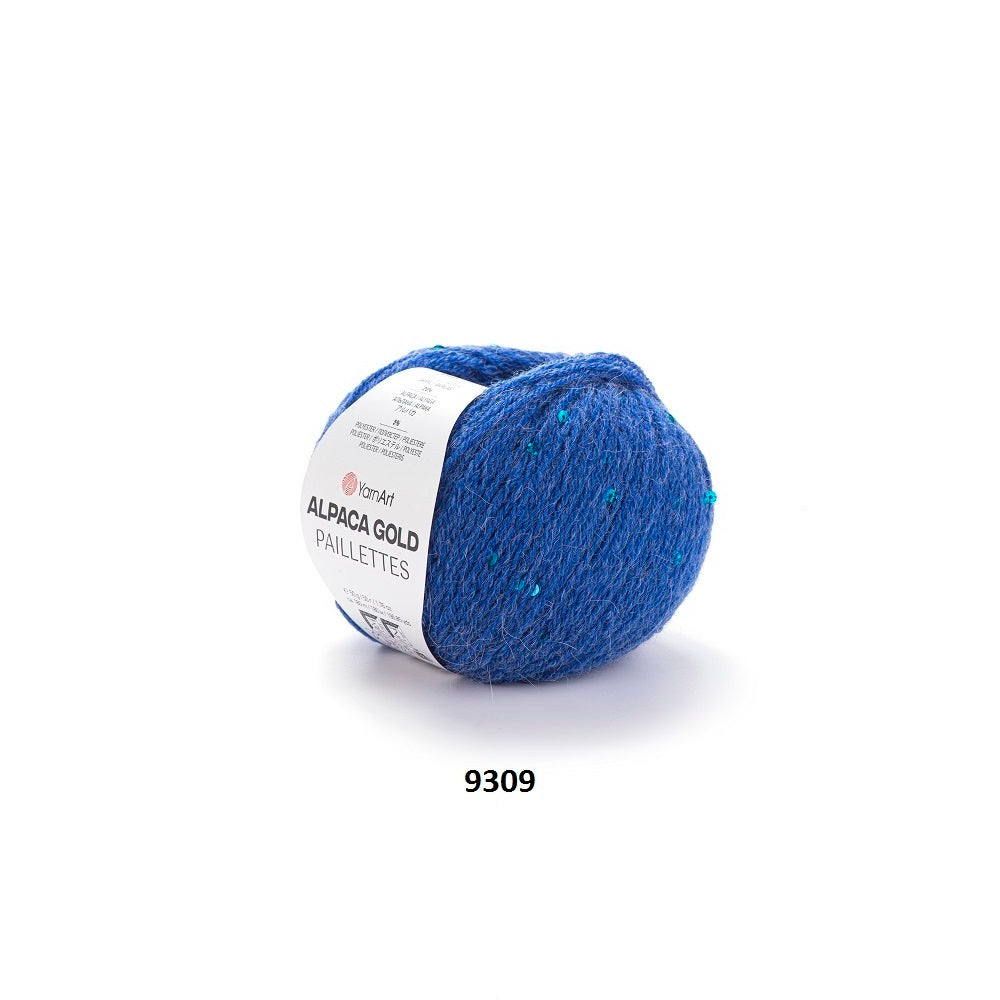 Yarn Alpaca Gold Paillettes YarnArt