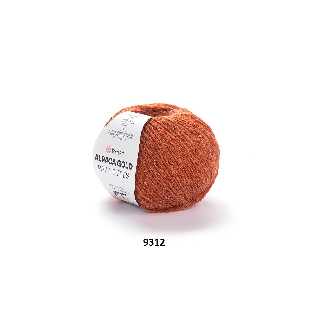 Yarn Alpaca Gold Paillettes YarnArt